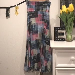 Lula Roe Multicolored Maxi Skirt